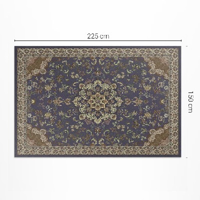 Vinyl carpet Vintage floral ornamental pattern