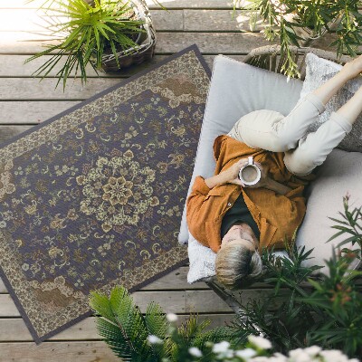 Vinyl carpet Vintage floral ornamental pattern