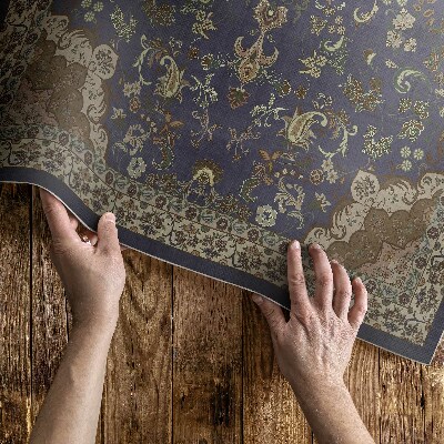 Vinyl carpet Vintage floral ornamental pattern