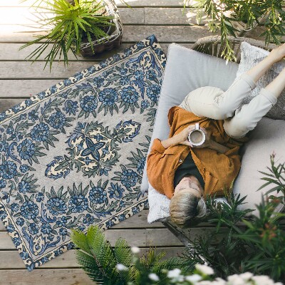 Vinyl carpet Nepal plant decoration