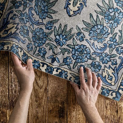 Vinyl carpet Nepal plant decoration