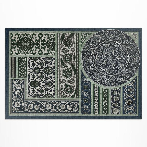 Vinyl carpet Albert Racinet ornamental design