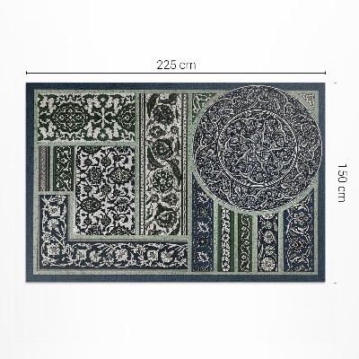 Vinyl carpet Albert Racinet ornamental design