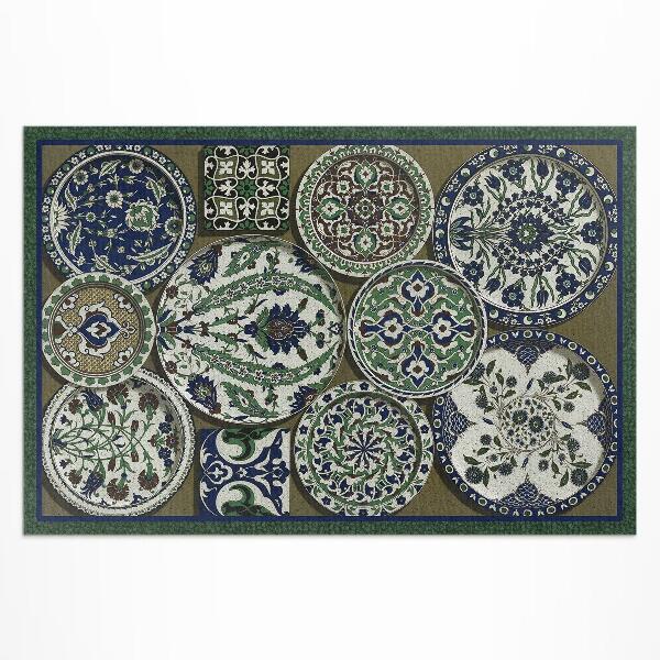 Vinyl carpet Circles modeled by Albert Racinet