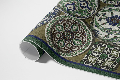 Vinyl carpet Circles modeled by Albert Racinet