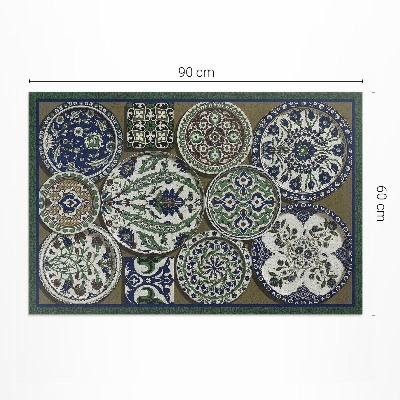 Vinyl carpet Circles modeled by Albert Racinet