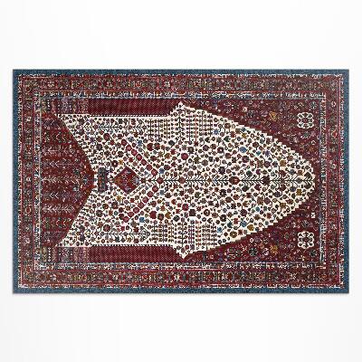 Vinyl carpet Ornamental design pattern with details