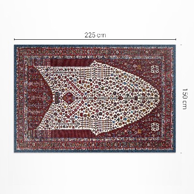 Vinyl carpet Ornamental design pattern with details