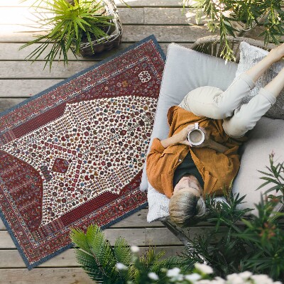 Vinyl carpet Ornamental design pattern with details