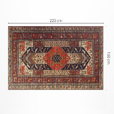 Vinyl carpet Decorative ornament with oriental design