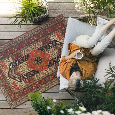 Vinyl carpet Decorative ornament with oriental design