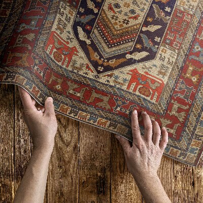 Vinyl carpet Decorative ornament with oriental design