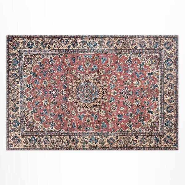 Vinyl carpet Traditional Middle Eastern red