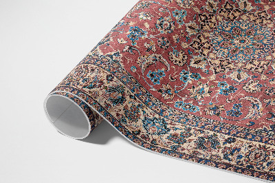 Vinyl carpet Traditional Middle Eastern red