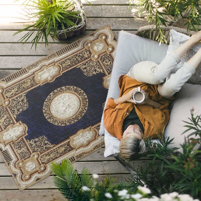Vinyl carpet Book cover with antique design