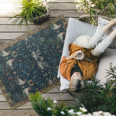 Vinyl carpet Bird in the field by William Morris