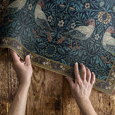 Vinyl carpet Bird in the field by William Morris