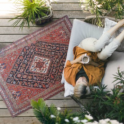 Vinyl carpet Turkish Persian pattern in vintage style
