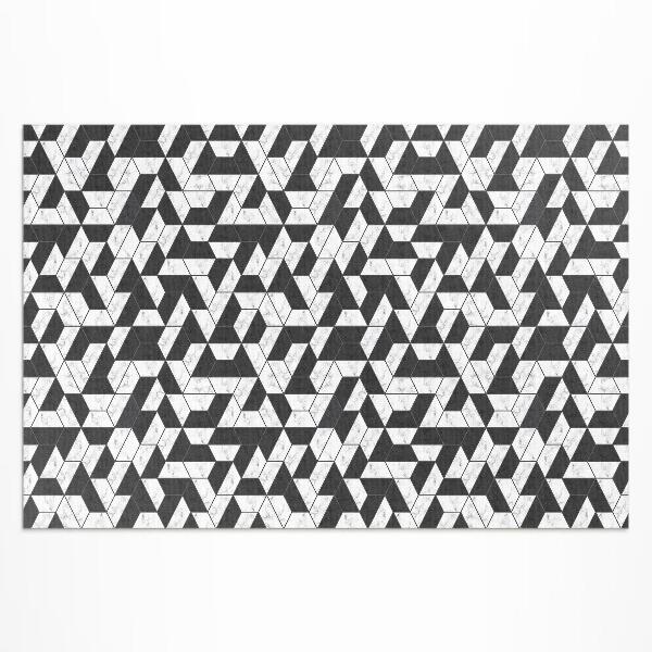 Vinyl carpet Fashionable stone mosaic with marble