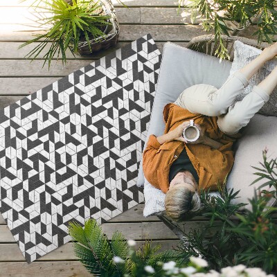 Vinyl carpet Fashionable stone mosaic with marble