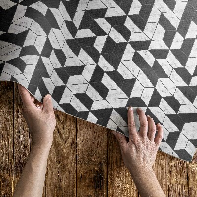 Vinyl carpet Fashionable stone mosaic with marble