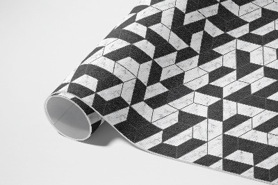 Vinyl carpet Fashionable stone mosaic with marble