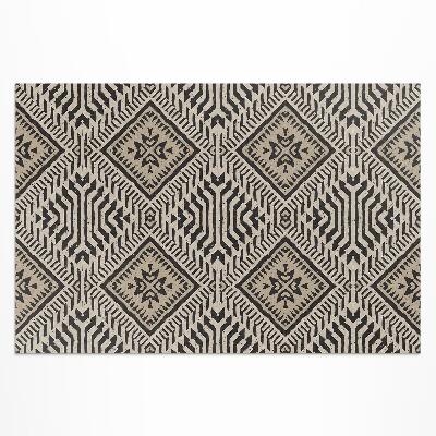 Vinyl carpet Indian design with boho ornaments