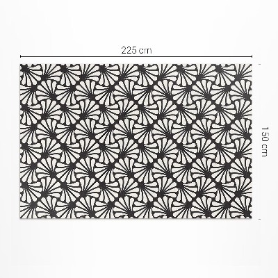 Vinyl carpet Geometric ginkgo leaves art deco glam art deco