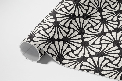 Vinyl carpet Geometric ginkgo leaves art deco glam art deco