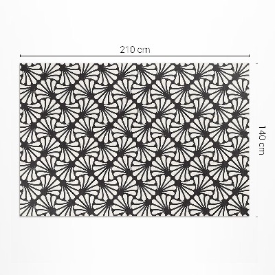 Vinyl carpet Geometric ginkgo leaves art deco glam art deco