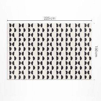 Vinyl carpet Irregular crescent boho pattern