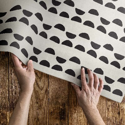 Vinyl carpet Irregular crescent boho pattern