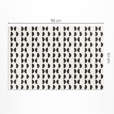 Vinyl carpet Irregular crescent boho pattern