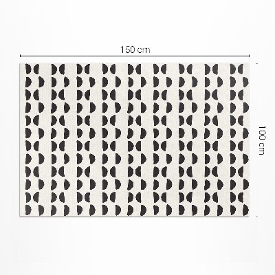 Vinyl carpet Irregular crescent boho pattern