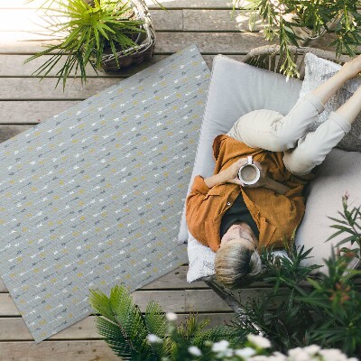 Vinyl carpet Boho Indian arrows delicate pattern