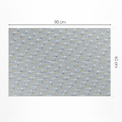 Vinyl carpet Boho Indian arrows delicate pattern