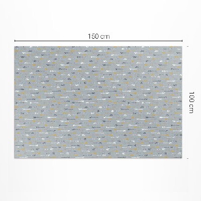 Vinyl carpet Boho Indian arrows delicate pattern