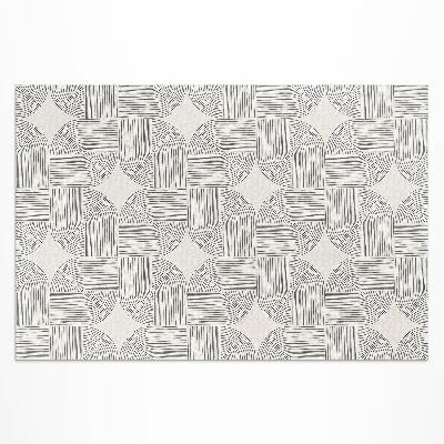 Vinyl carpet Decorative linear pattern in vintage plaid