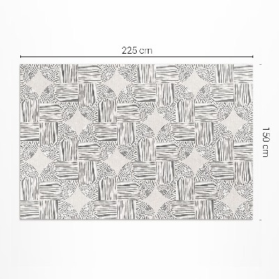 Vinyl carpet Decorative linear pattern in vintage plaid