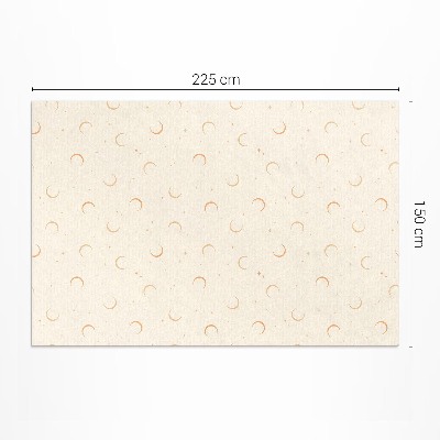 Vinyl carpet Small boho cosmos moons and stars