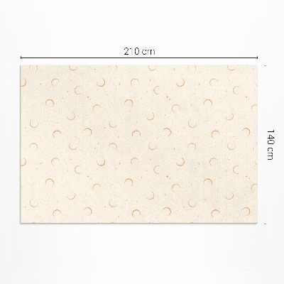 Vinyl carpet Small boho cosmos moons and stars