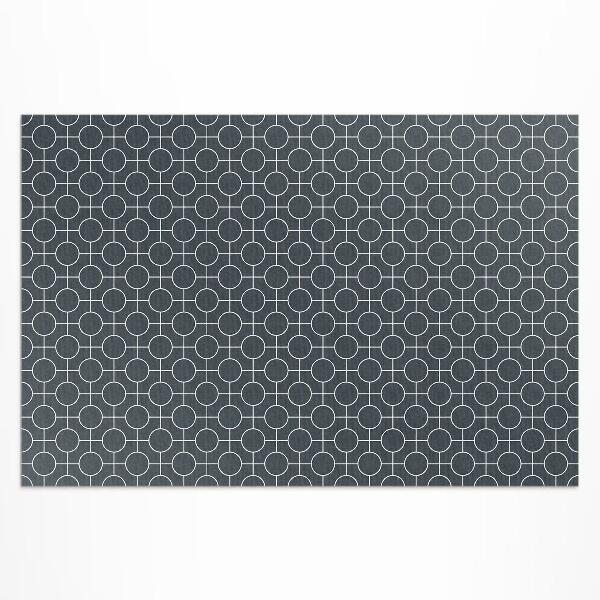 Vinyl carpet Circles regular geometric pattern