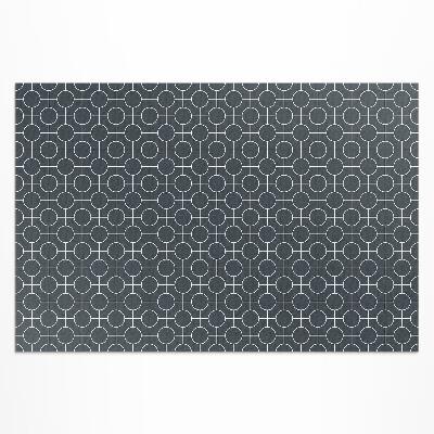 Vinyl carpet Circles regular geometric pattern
