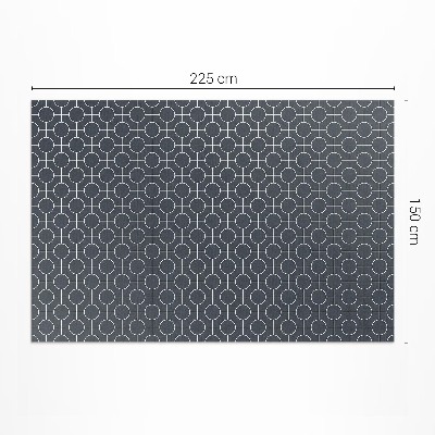 Vinyl carpet Circles regular geometric pattern
