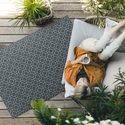 Vinyl carpet Circles regular geometric pattern