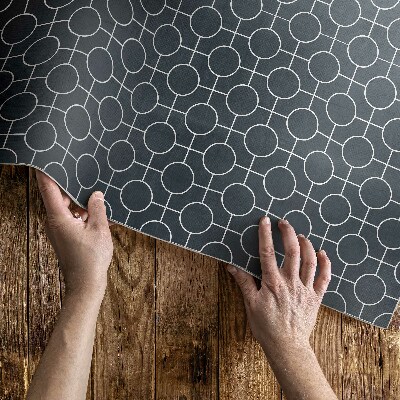 Vinyl carpet Circles regular geometric pattern
