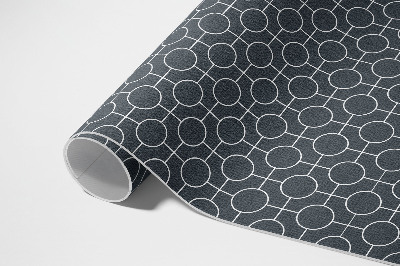 Vinyl carpet Circles regular geometric pattern