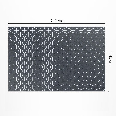 Vinyl carpet Circles regular geometric pattern