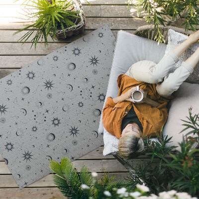 Vinyl carpet Cosmos sun sun moons vintage stars