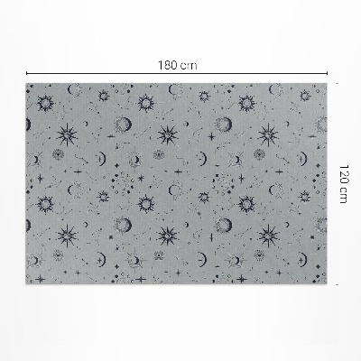 Vinyl carpet Cosmos sun sun moons vintage stars